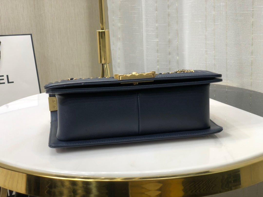 Ch**el Leboy bag 25cm Navy Blue