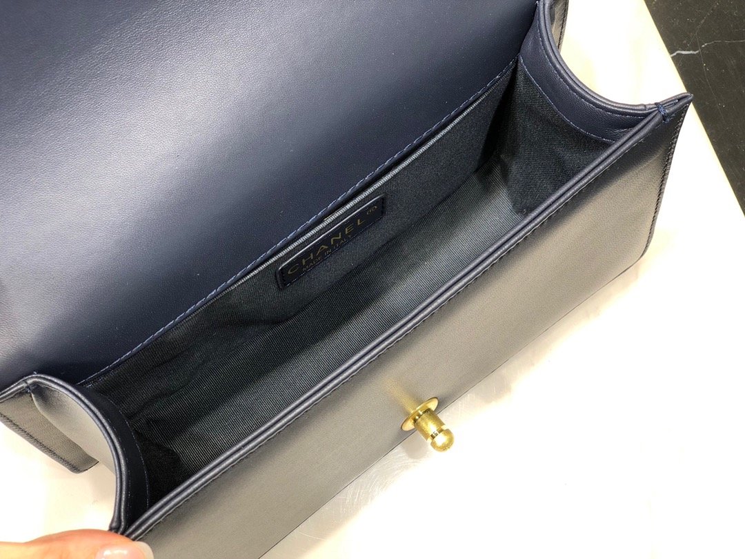 Ch**el Leboy bag 25cm Navy Blue