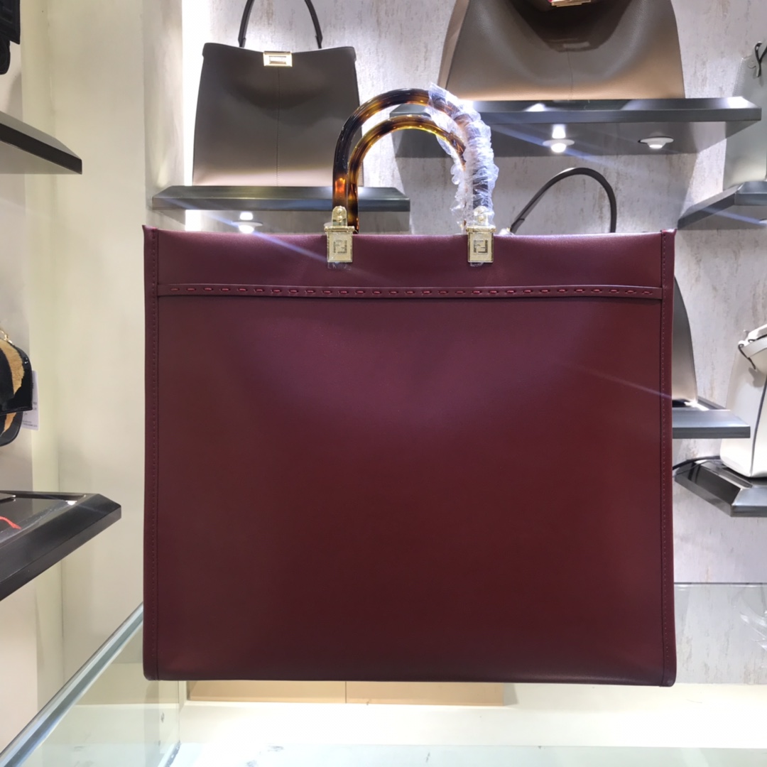 F**di Tote 40cm Red