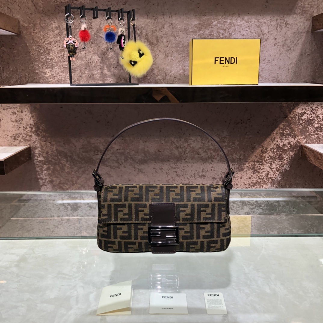 F**di Vintage Bag sliver hardware