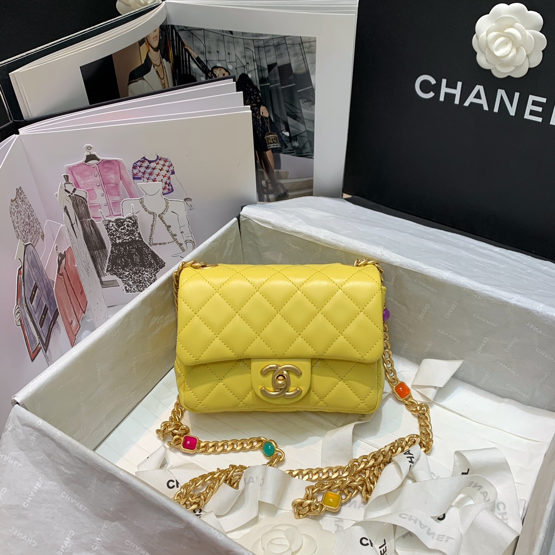Ch**el Flap Bag 17cm AS2380