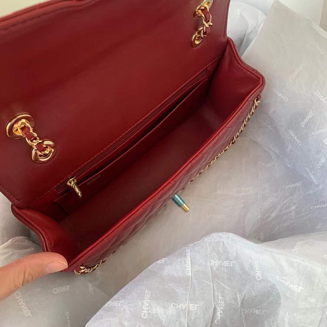 Ch**el Flap Bag 23cm 002