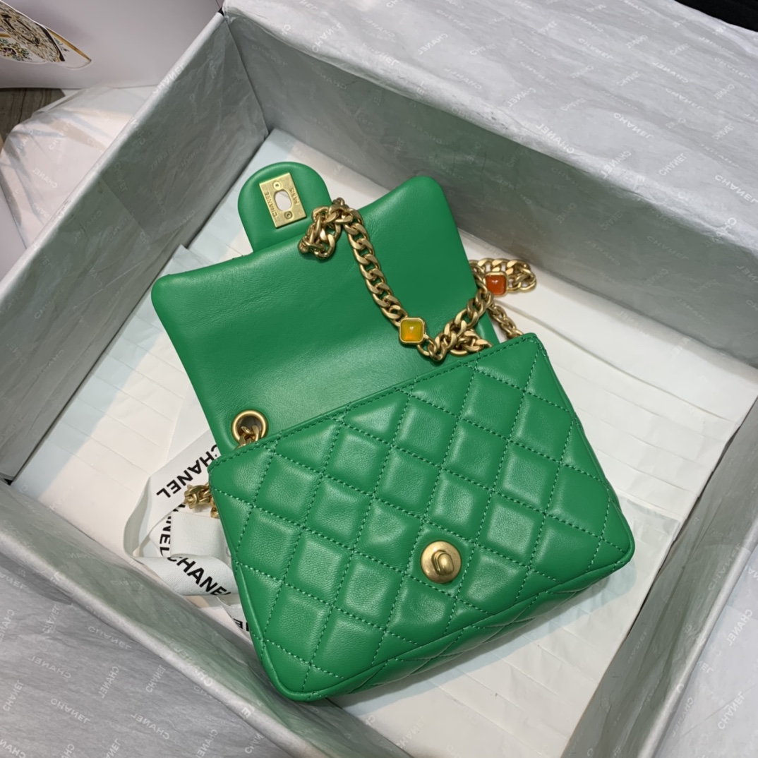 Ch**el Flap Bag 17cm AS2380 001