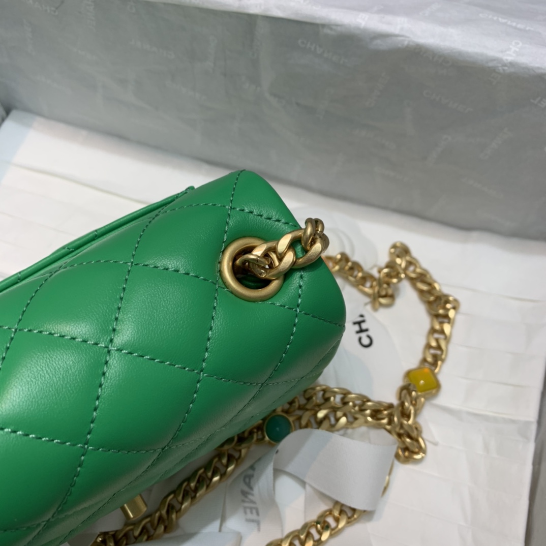 Ch**el Flap Bag 17cm AS2380 001