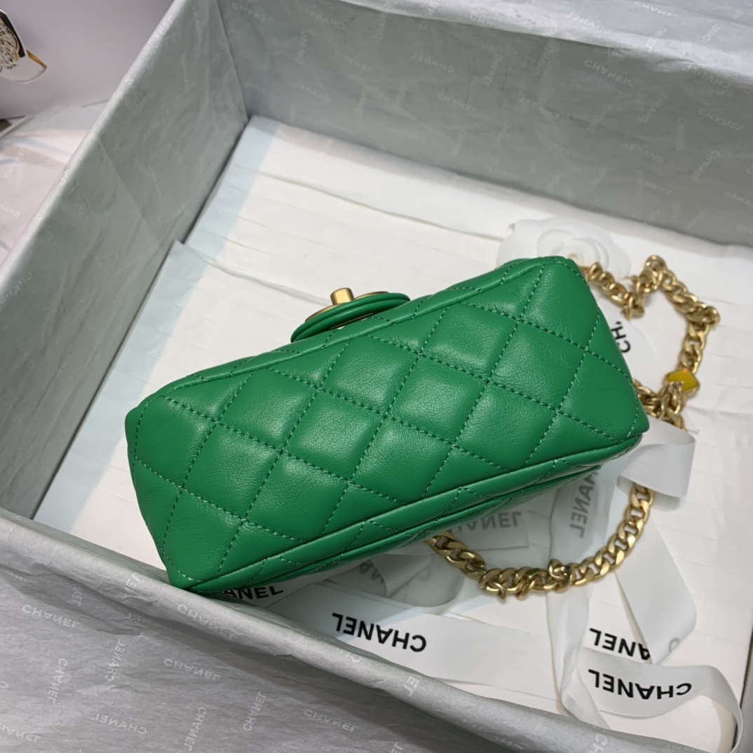 Ch**el Flap Bag 17cm AS2380 001