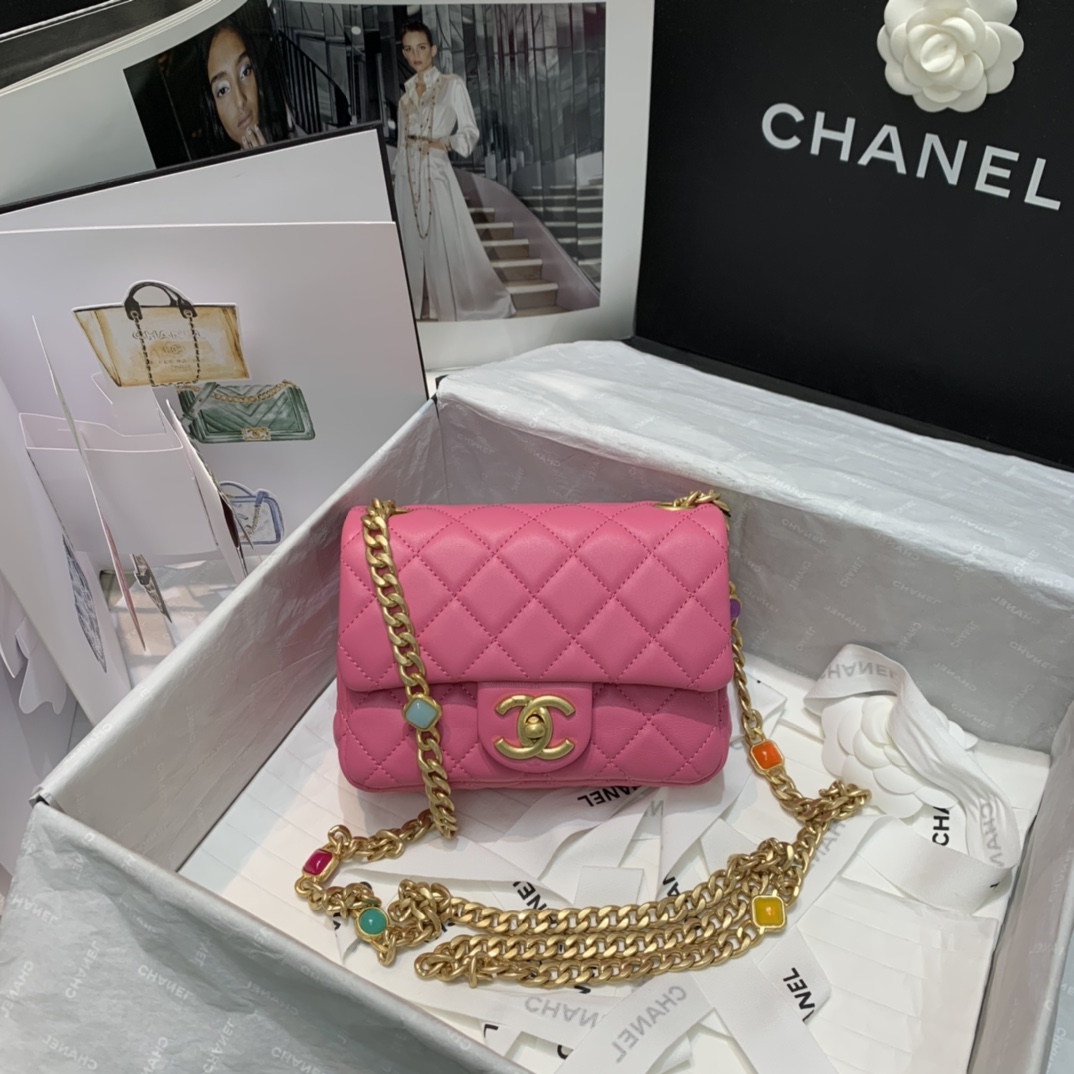 Ch**el Flap Bag 17cm AS2380 002