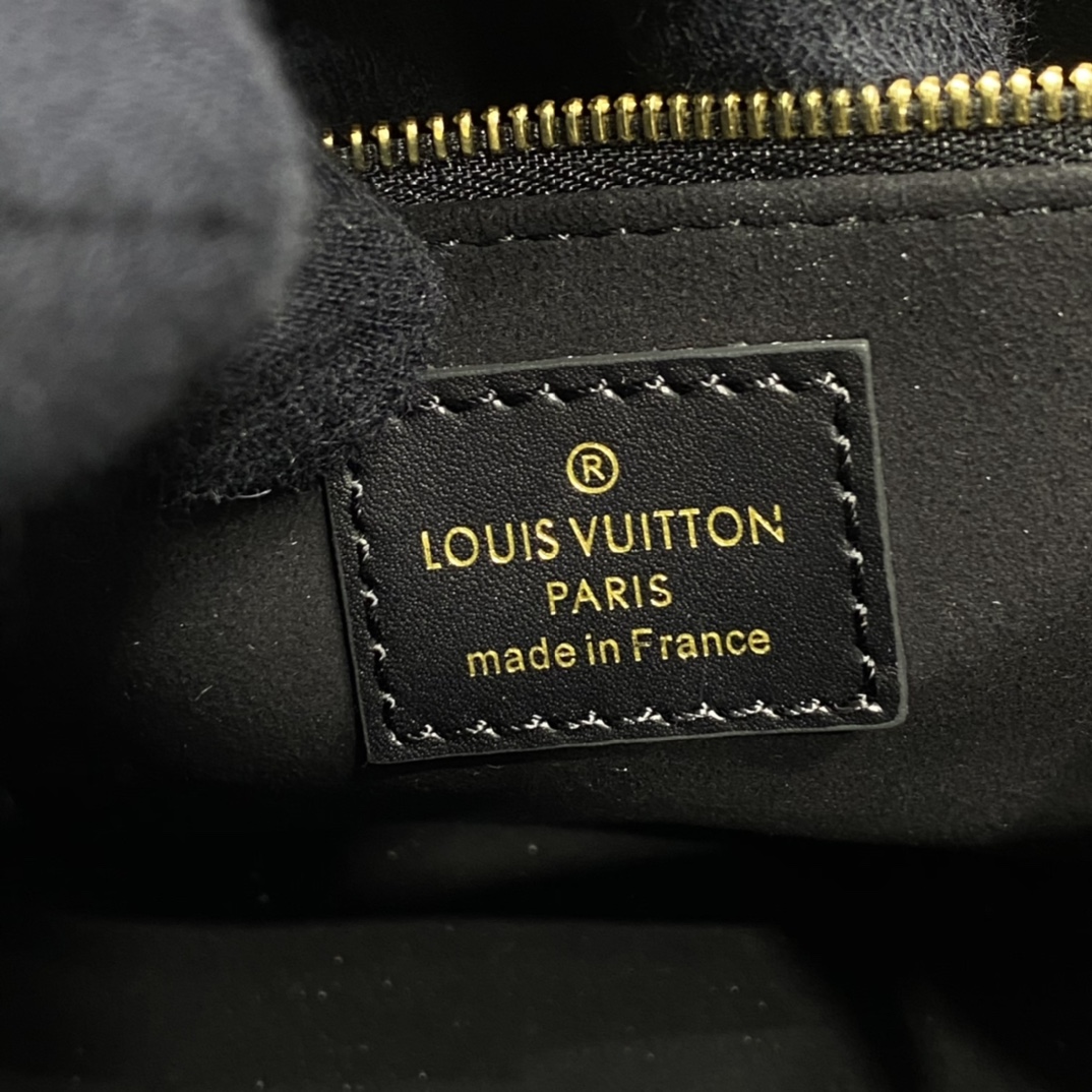 Bagsaaa L0vis Vvtt0n M45653 OnTheGo PM Tote Bag Black - 25 x 19 x 11.5 cm