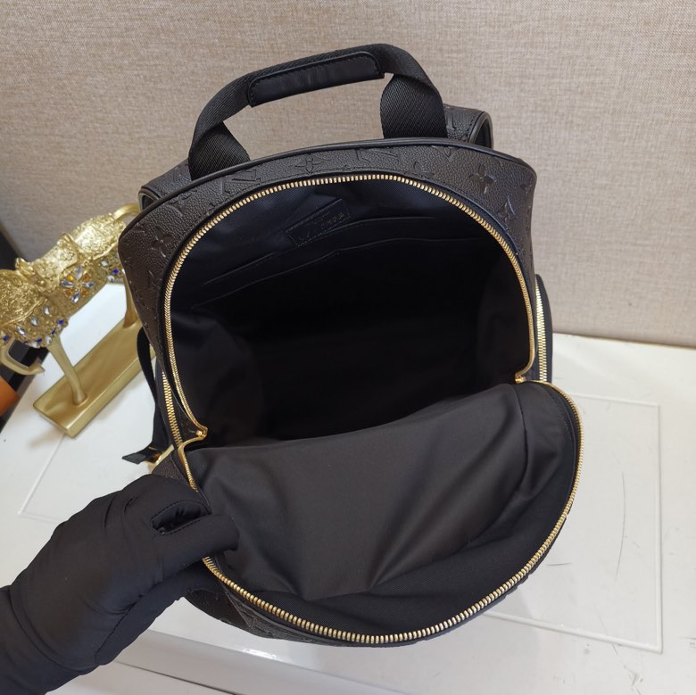 LV NBA Black Monogram Leather Backpack M57972