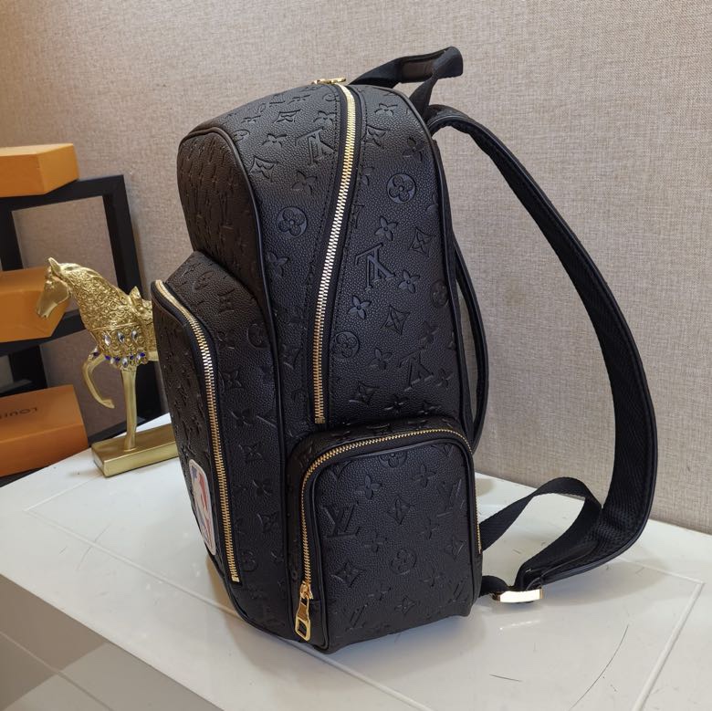 LV NBA Black Monogram Leather Backpack M57972