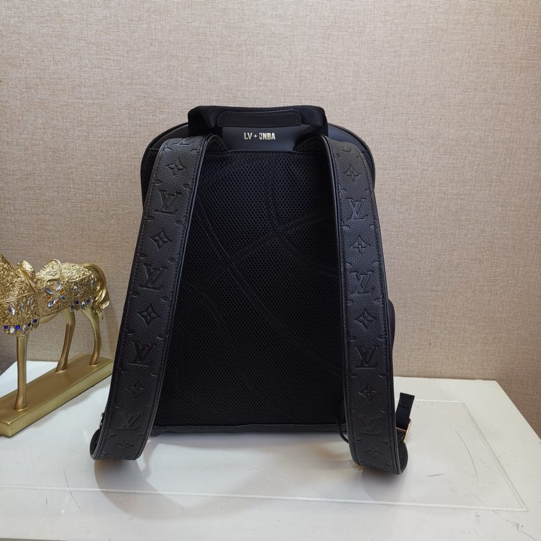 LV NBA Black Monogram Leather Backpack M57972