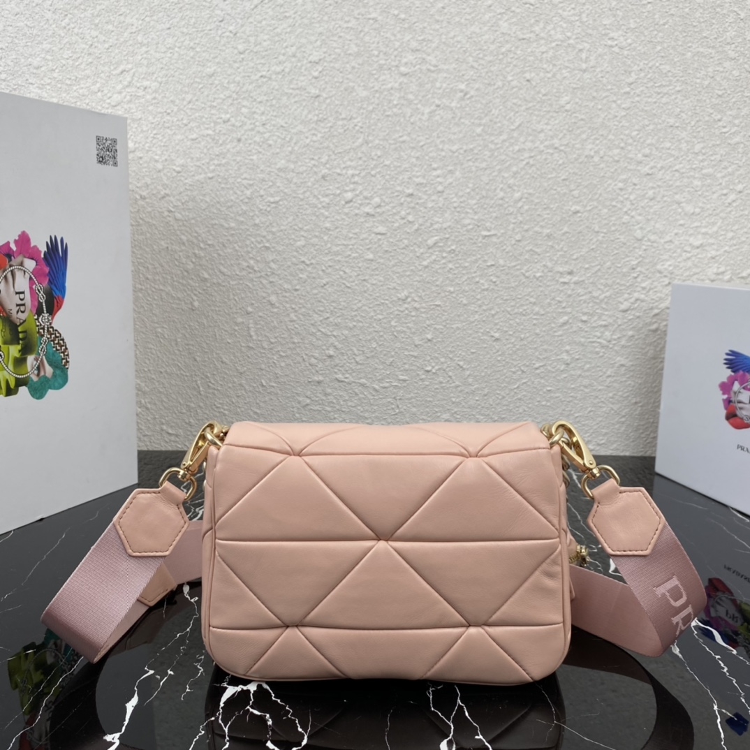 Pra*a System Nappa Leather Patchwork Bag 1BD292