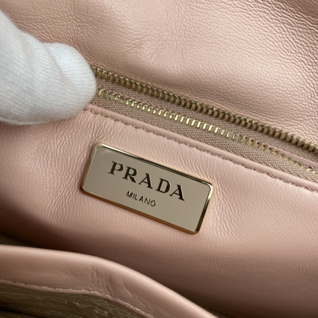 Pra*a System Nappa Leather Patchwork Bag 1BD292