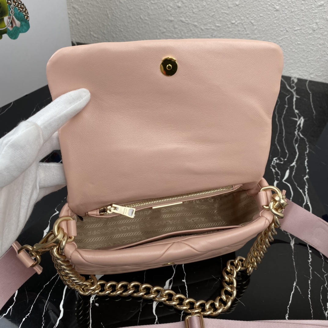 Pra*a System Nappa Leather Patchwork Bag 1BD292
