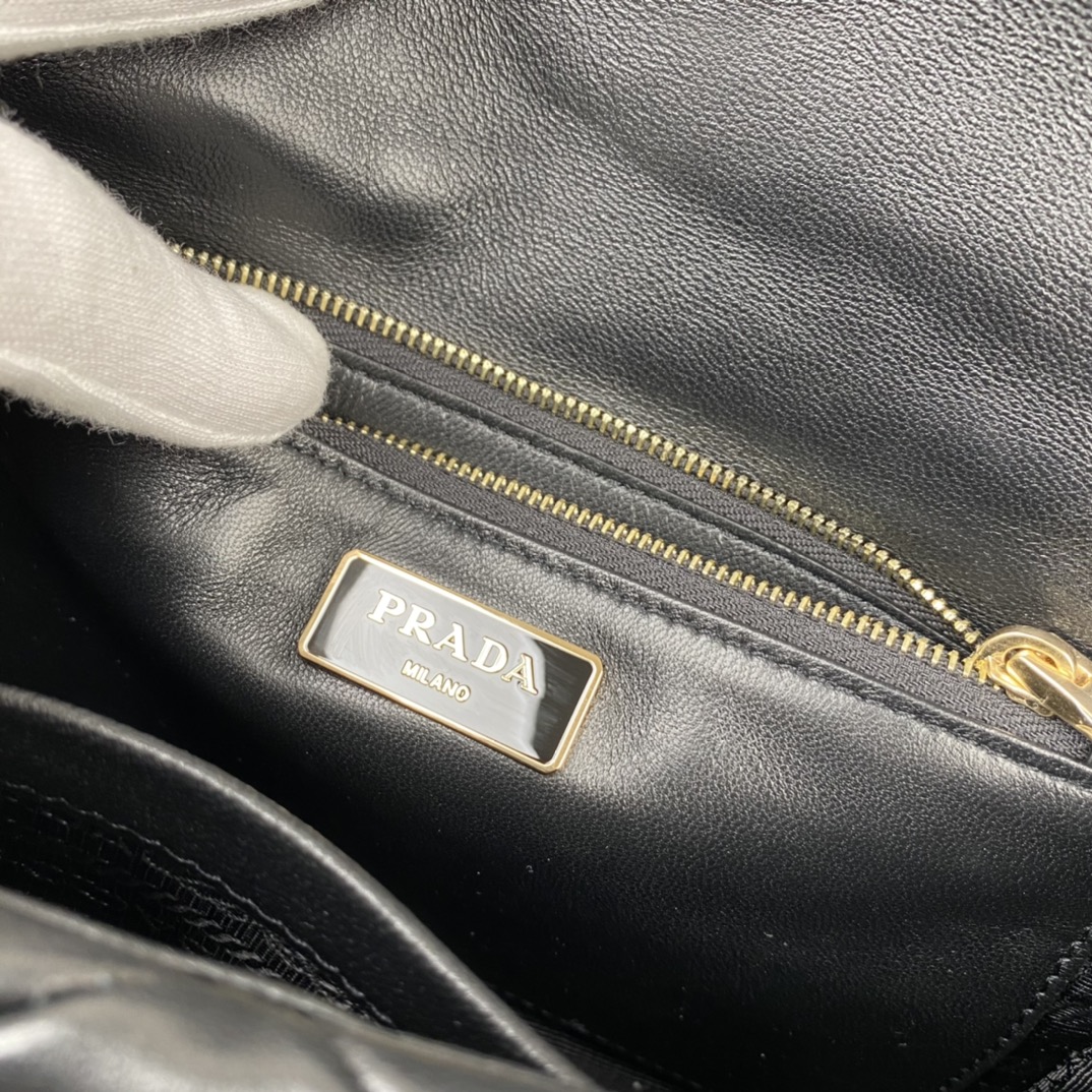 Pra*a System Nappa Leather Patchwork Bag 1BD292 002