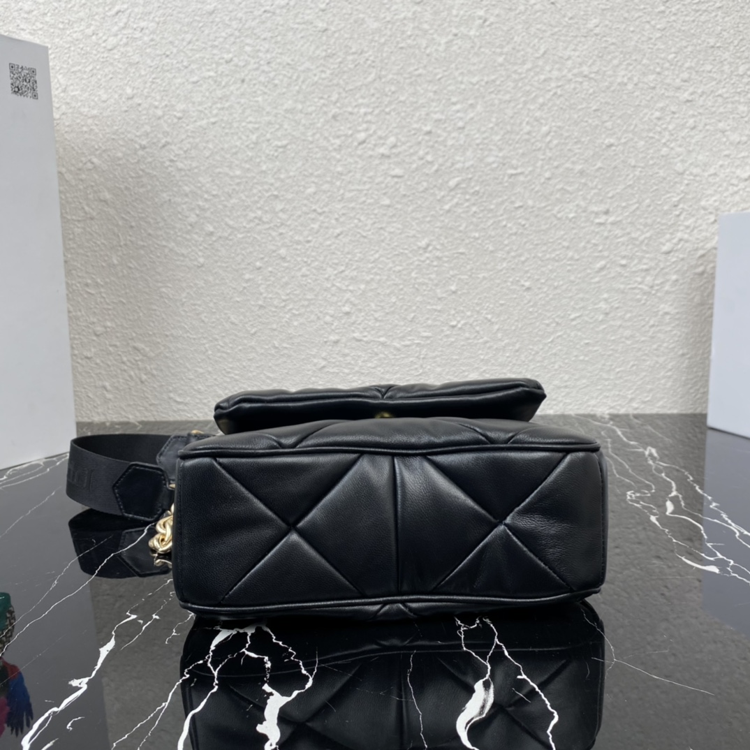 Pra*a System Nappa Leather Patchwork Bag 1BD292 002
