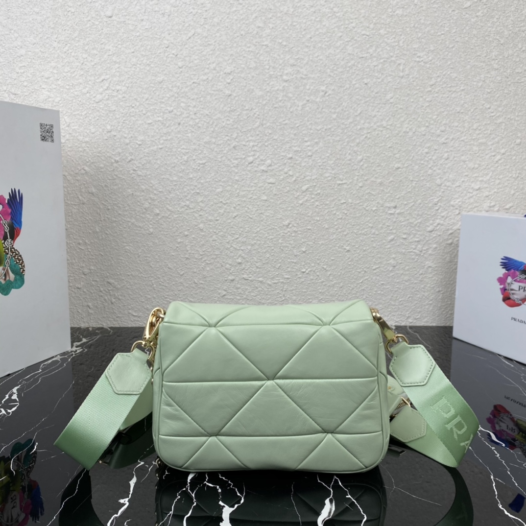 Pra*a System Nappa Leather Patchwork Bag 1BD292 003