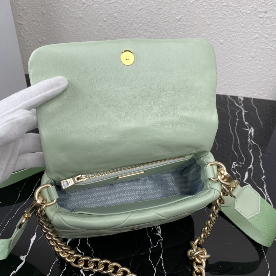 Pra*a System Nappa Leather Patchwork Bag 1BD292 003