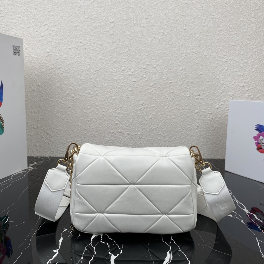 Pra*a System Nappa Leather Patchwork Bag 1BD292 004