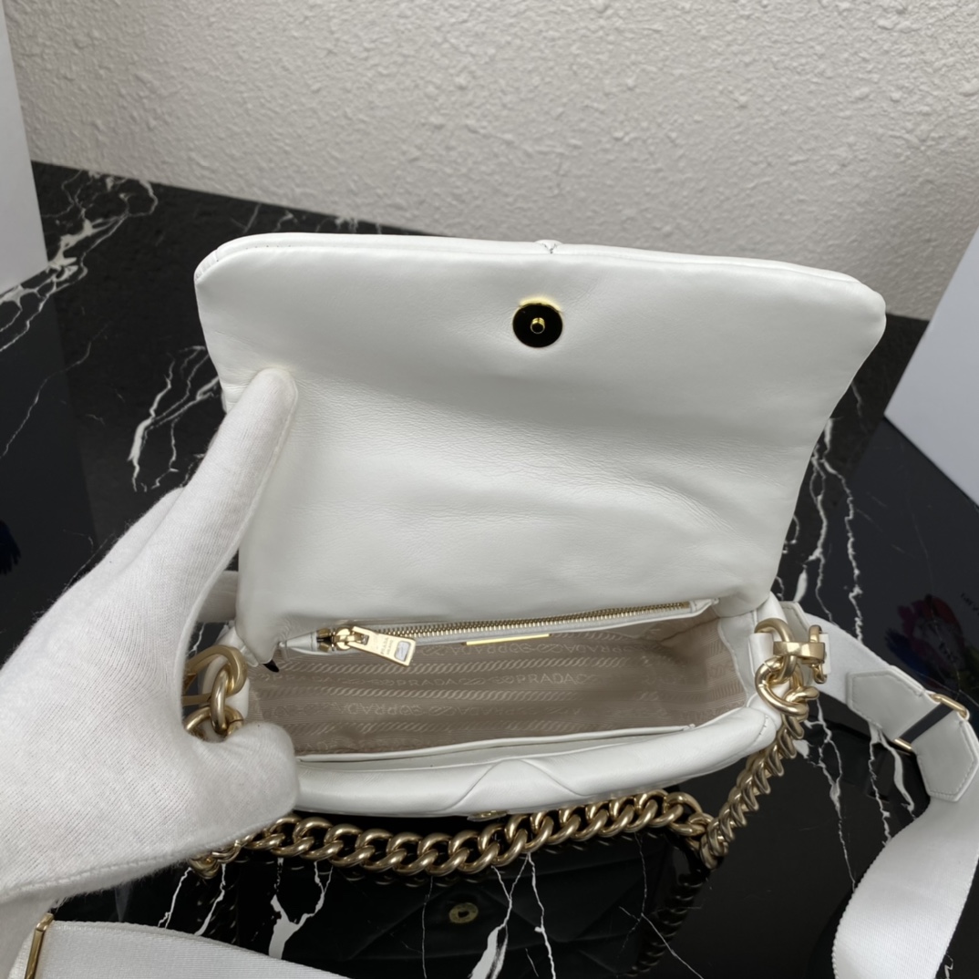 Pra*a System Nappa Leather Patchwork Bag 1BD292 004
