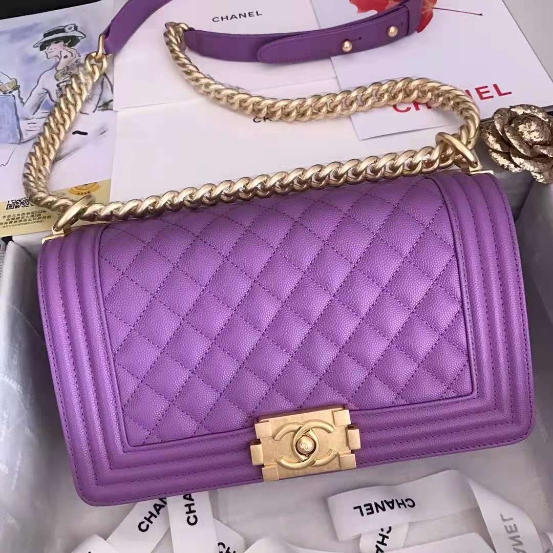 Ch**el boy bag 25cm purple