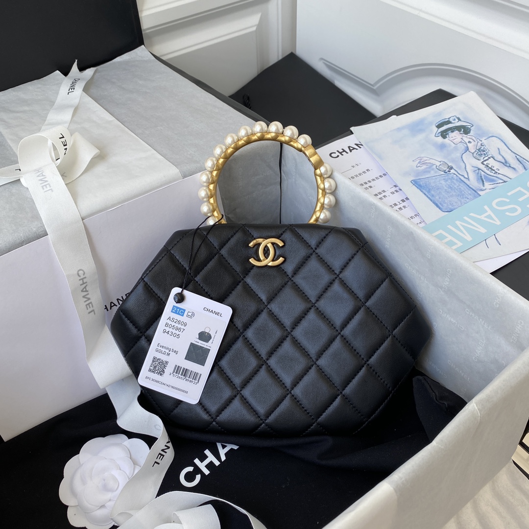Ch**el Evening Bag AS2609 Black