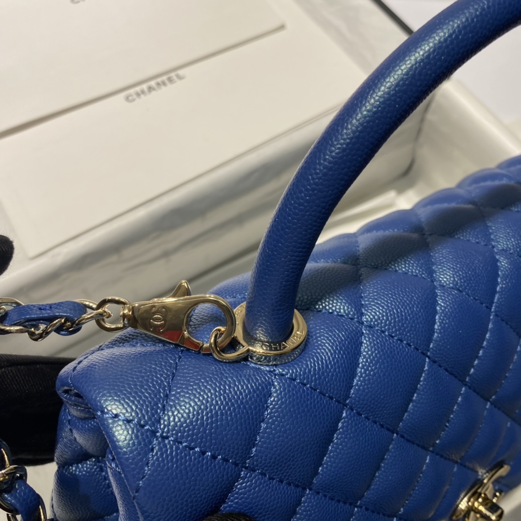 Ch**el Coco Handle Bag 28cm