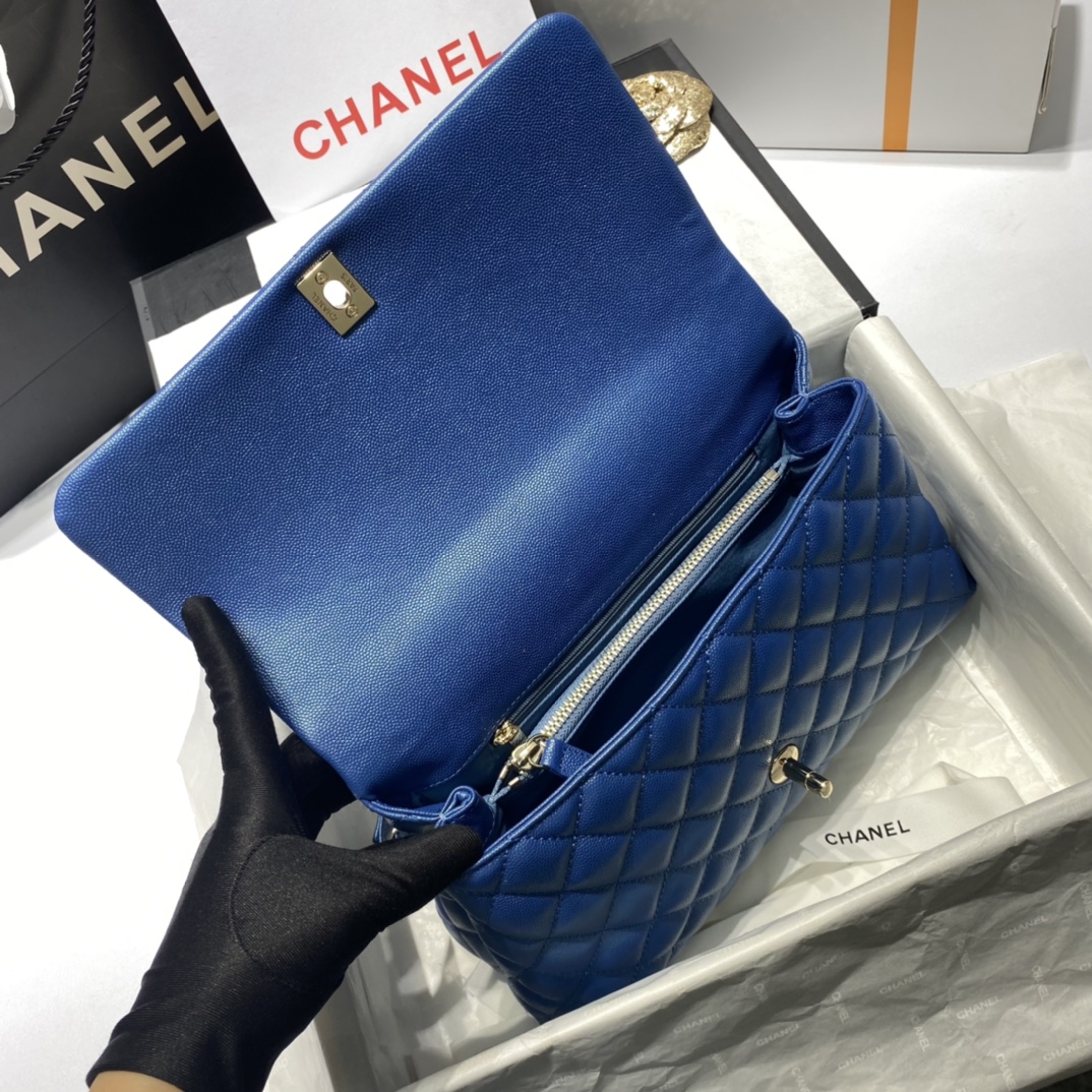 Ch**el Coco Handle Bag 28cm