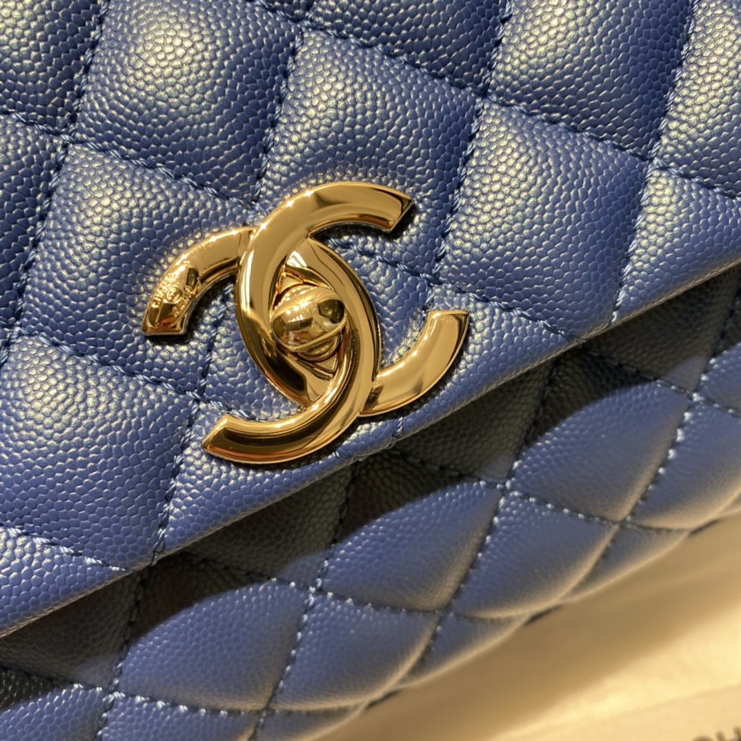 Ch**el Coco Handle Bag 28cm