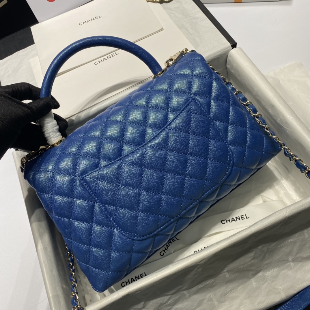 Ch**el Coco Handle Bag 28cm