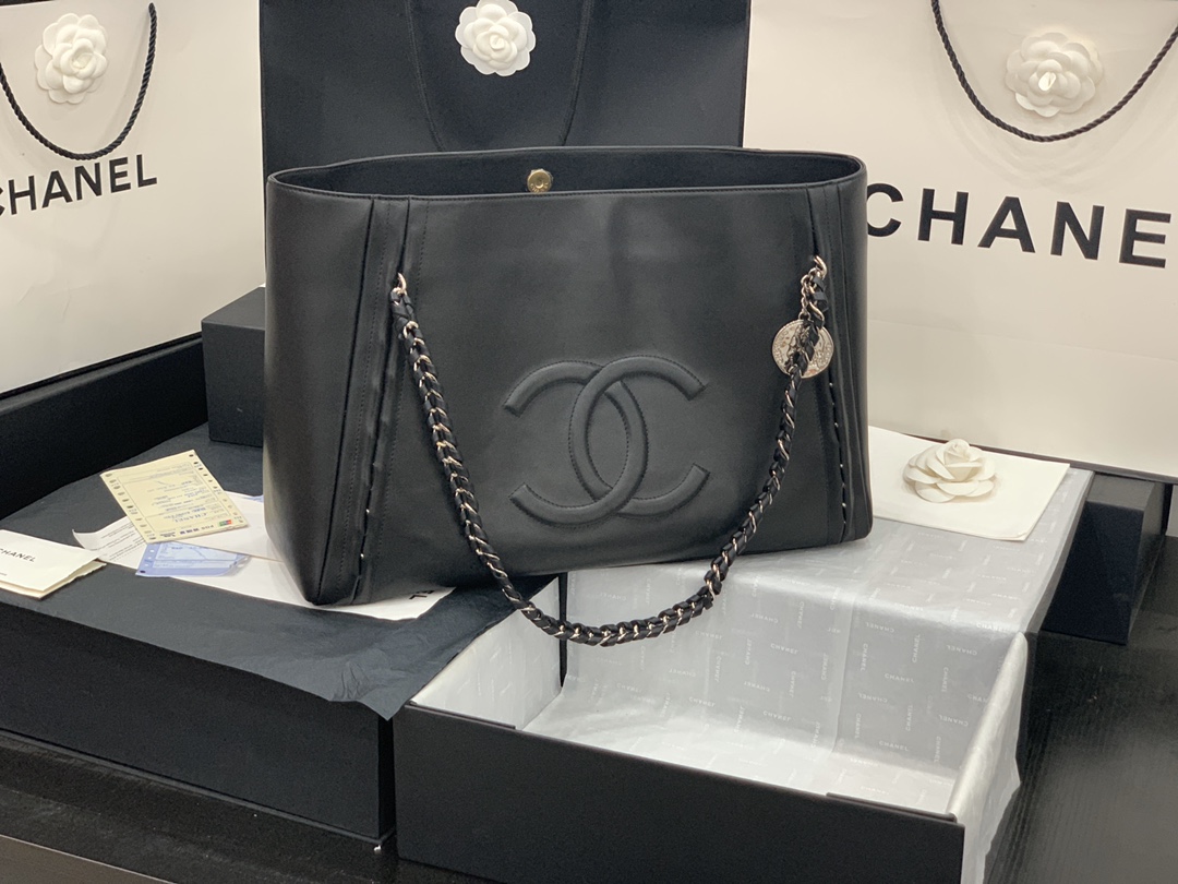 Ch**el AS8473 Tote 42cm Black