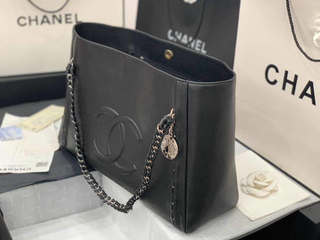 Ch**el AS8473 Tote 42cm Black
