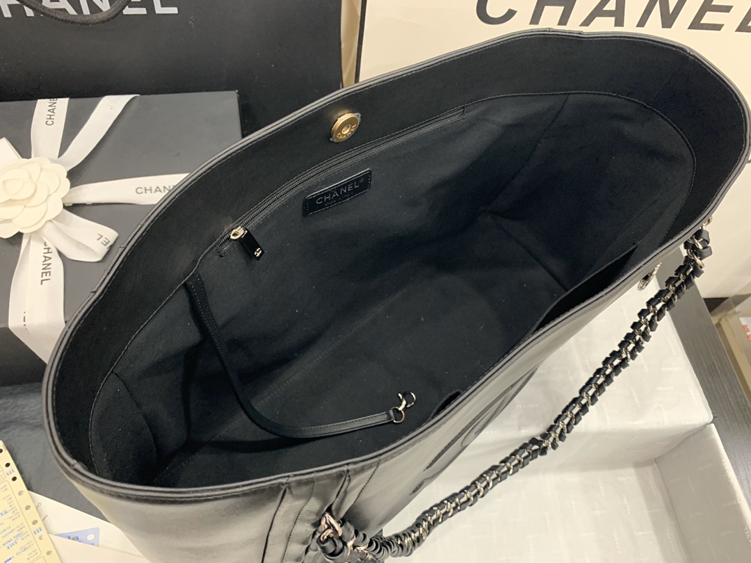 Ch**el AS8473 Tote 42cm Black