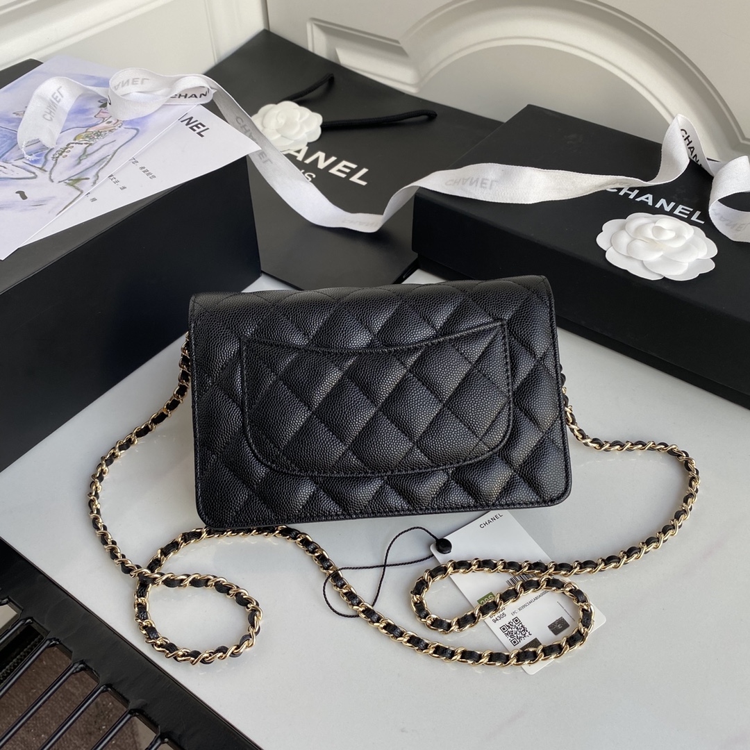 Chane AP1794 WOC wallet on chain bag black