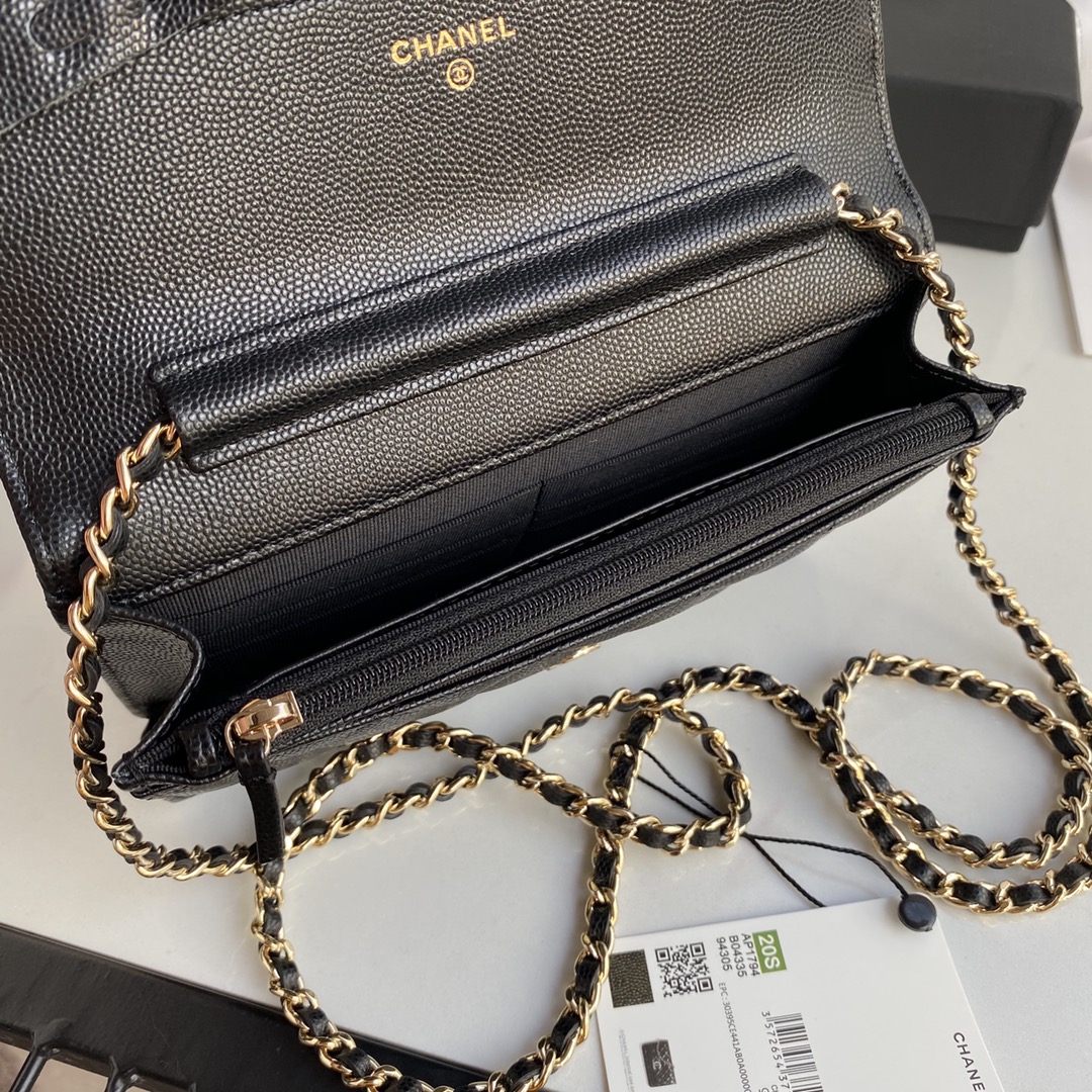 Chane AP1794 WOC wallet on chain bag black