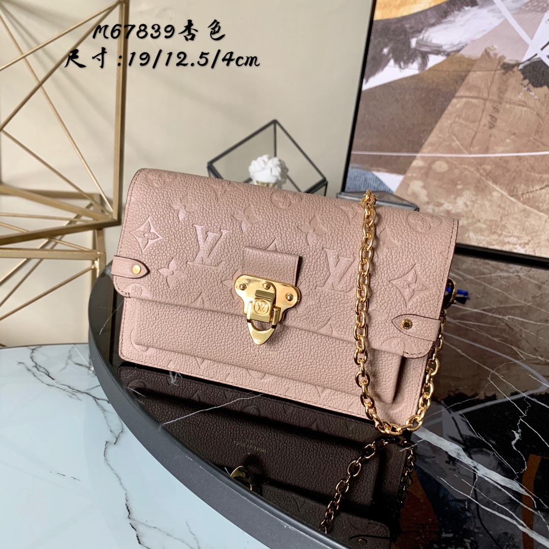 LV Chain Wallet Monogram Empreinte Leather M67839
