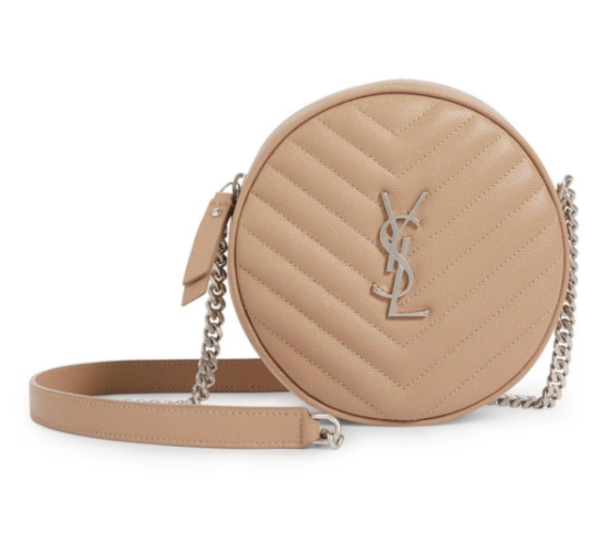Y51 Sa1nt Lau*nt Vinyle Round Camera Bag