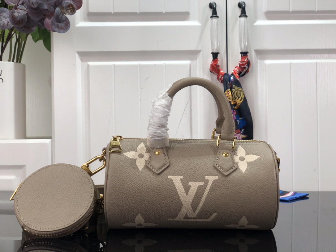 LV Papillon BB Bicolour Monogram Empreinte Leather M46031
