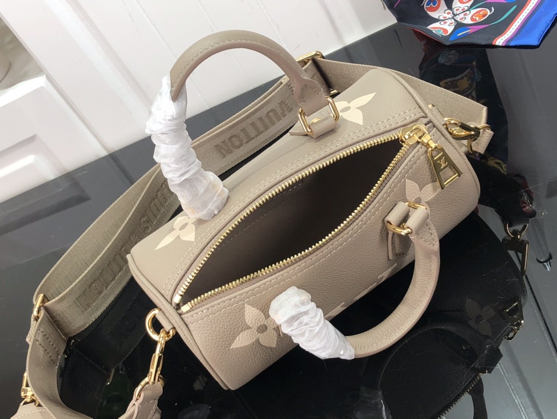 LV Papillon BB Bicolour Monogram Empreinte Leather M46031