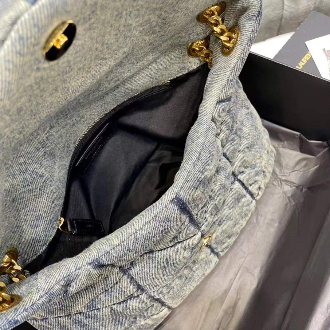 Y51 Sa1nt Lau*nt PUFFER MEDIUM BAG 577475