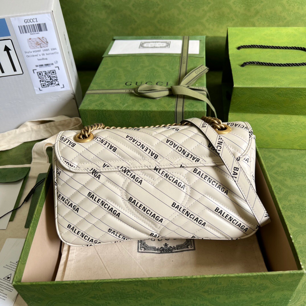 Gvc*1 X Ba1en*iaga Marmont bag 26cm