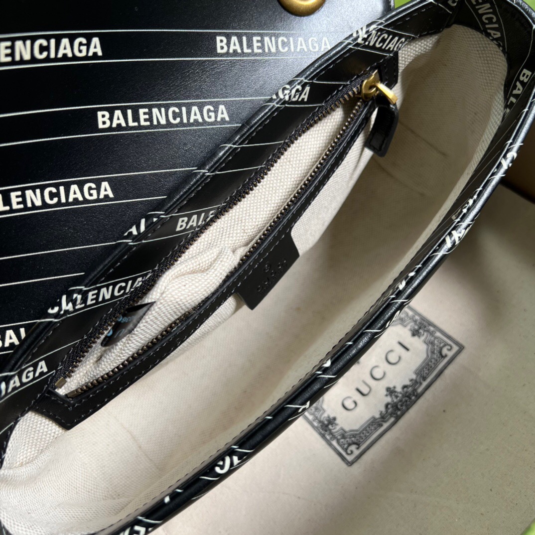 Gvc*1 X Ba1en*iaga Marmont bag 26cm Black
