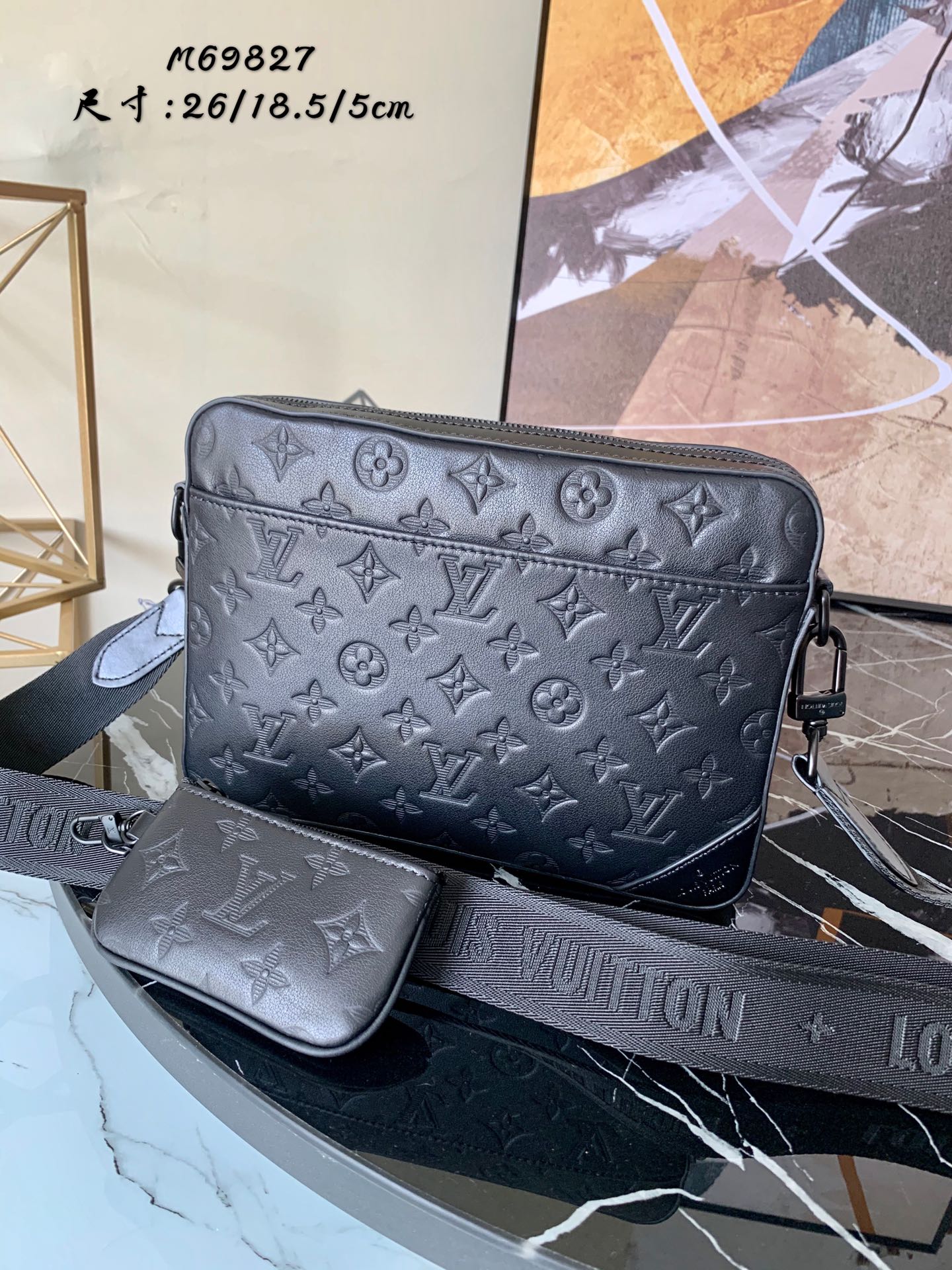 L0vis Vvtt0n Duo Messenger Monogram Shadow Bag