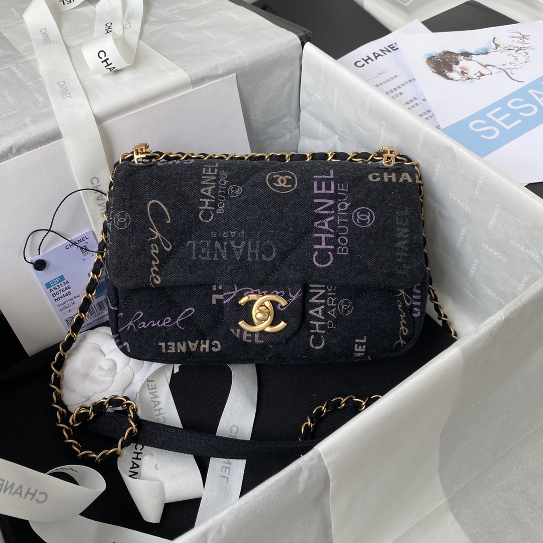 Ch**el Handbag 23cm AS3134 001