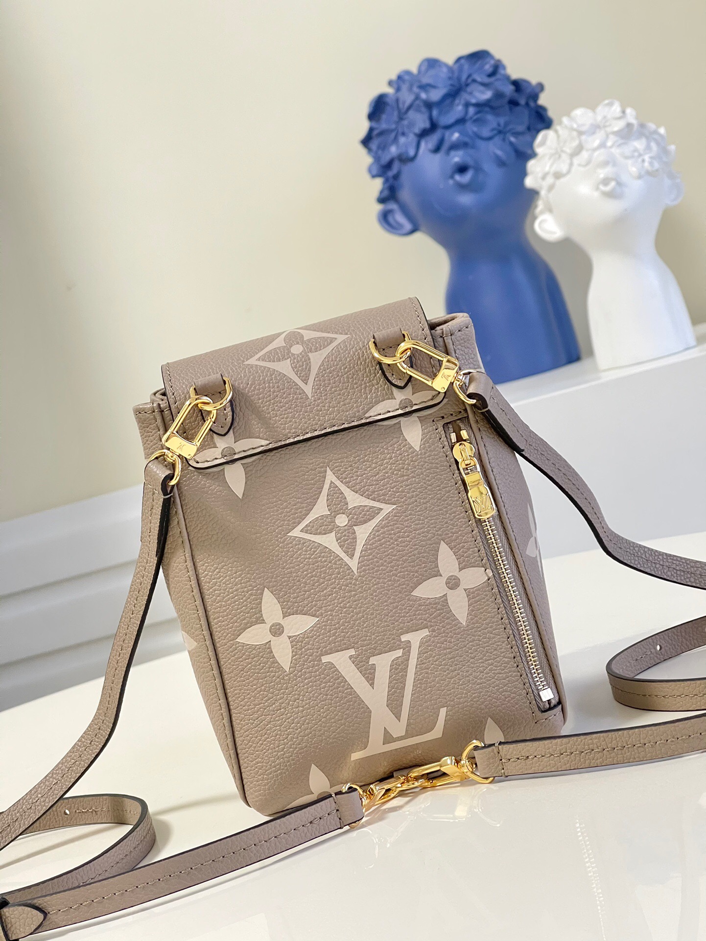 LV Tiny Backpack Bicolor Monogram Empreinte Leather