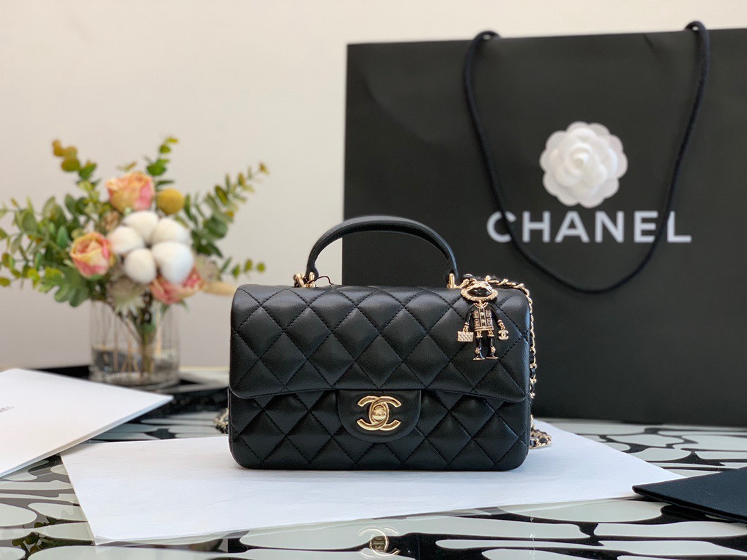 Bagsaaa Ch**el Mini CF Bag 20cm Black