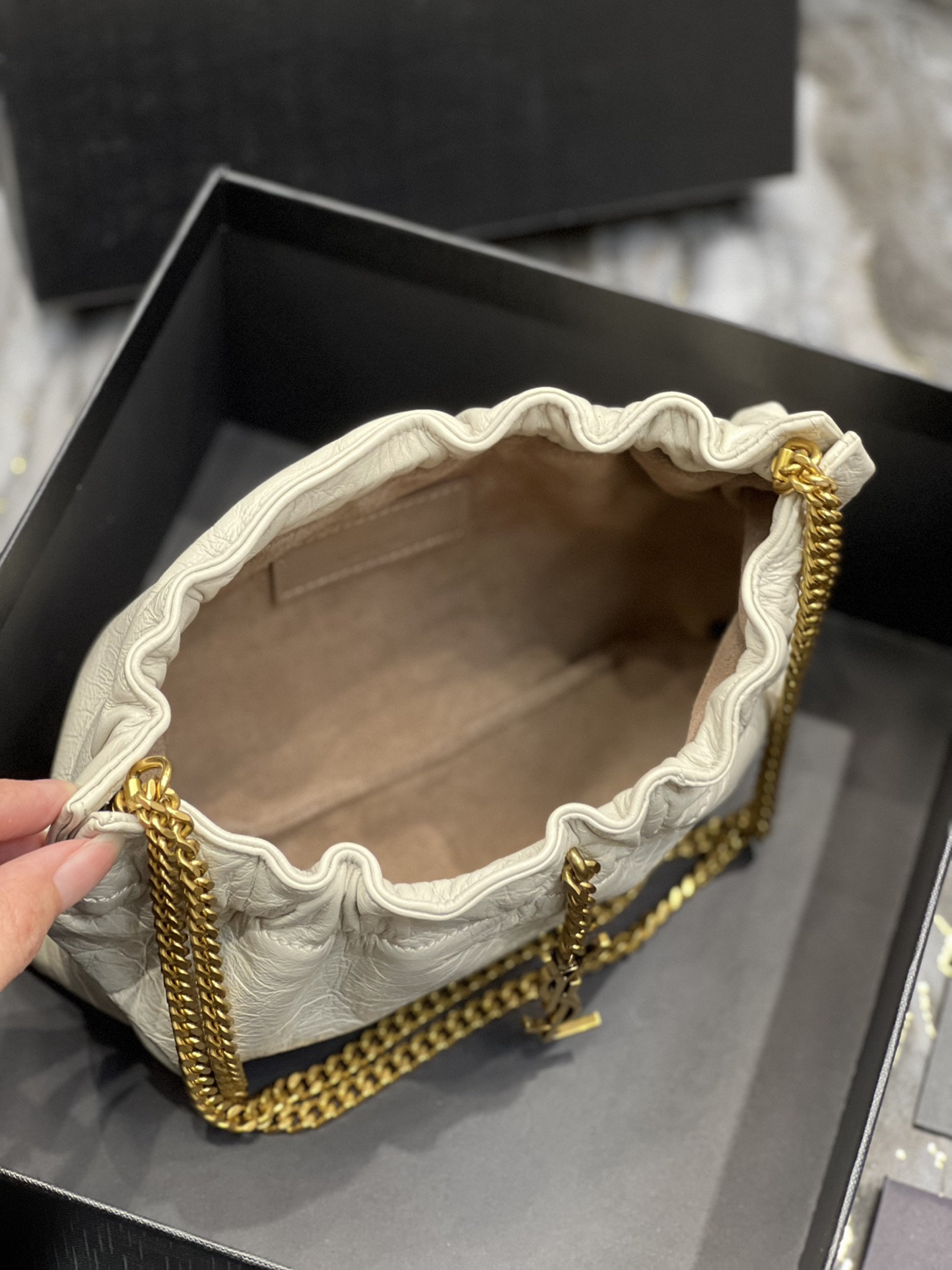 Y51 Mini leather shoulder bag