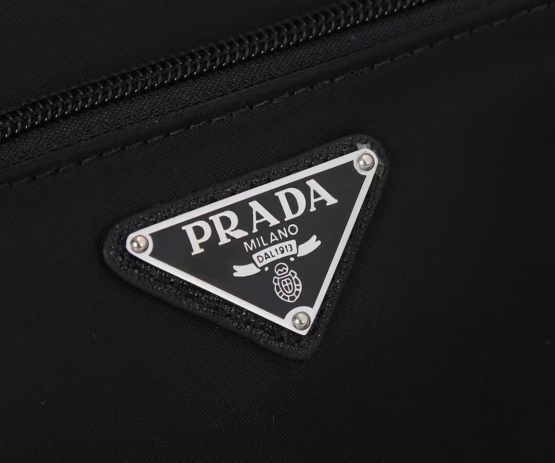 Pra*a Re-Nylon and Saffiano leather belt bag