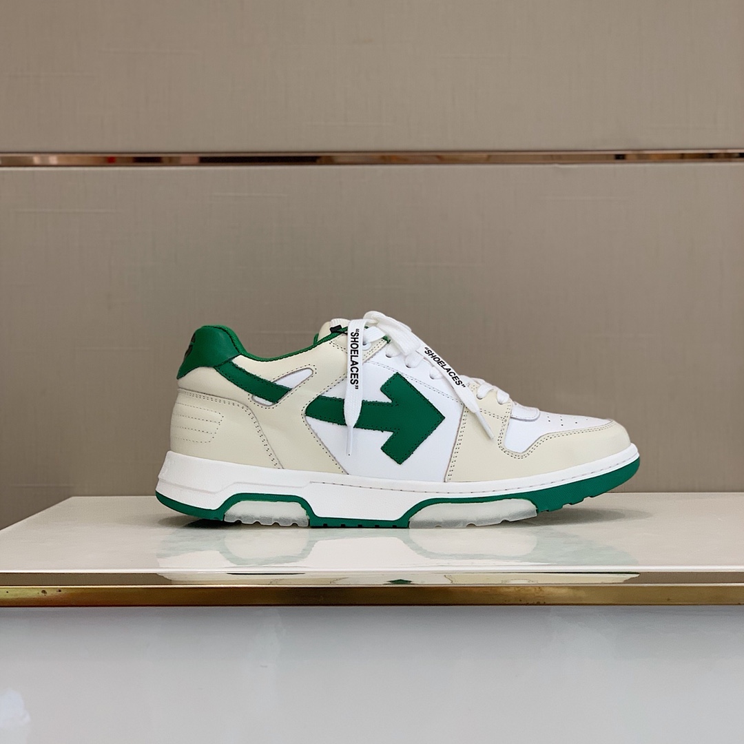 Off-White c/o Virgil Abloh Out Of Office Low-top Leather Sneakers