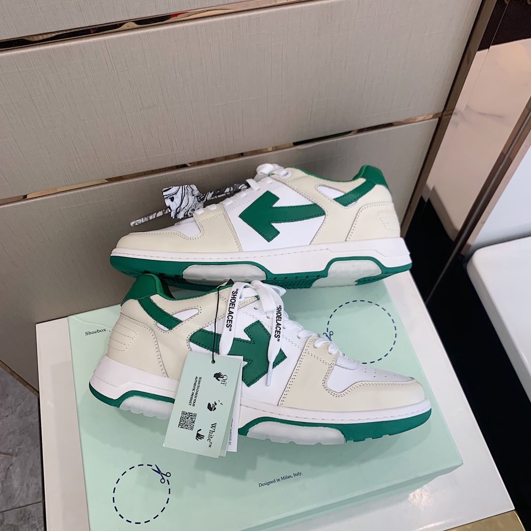 Off-White c/o Virgil Abloh Out Of Office Low-top Leather Sneakers