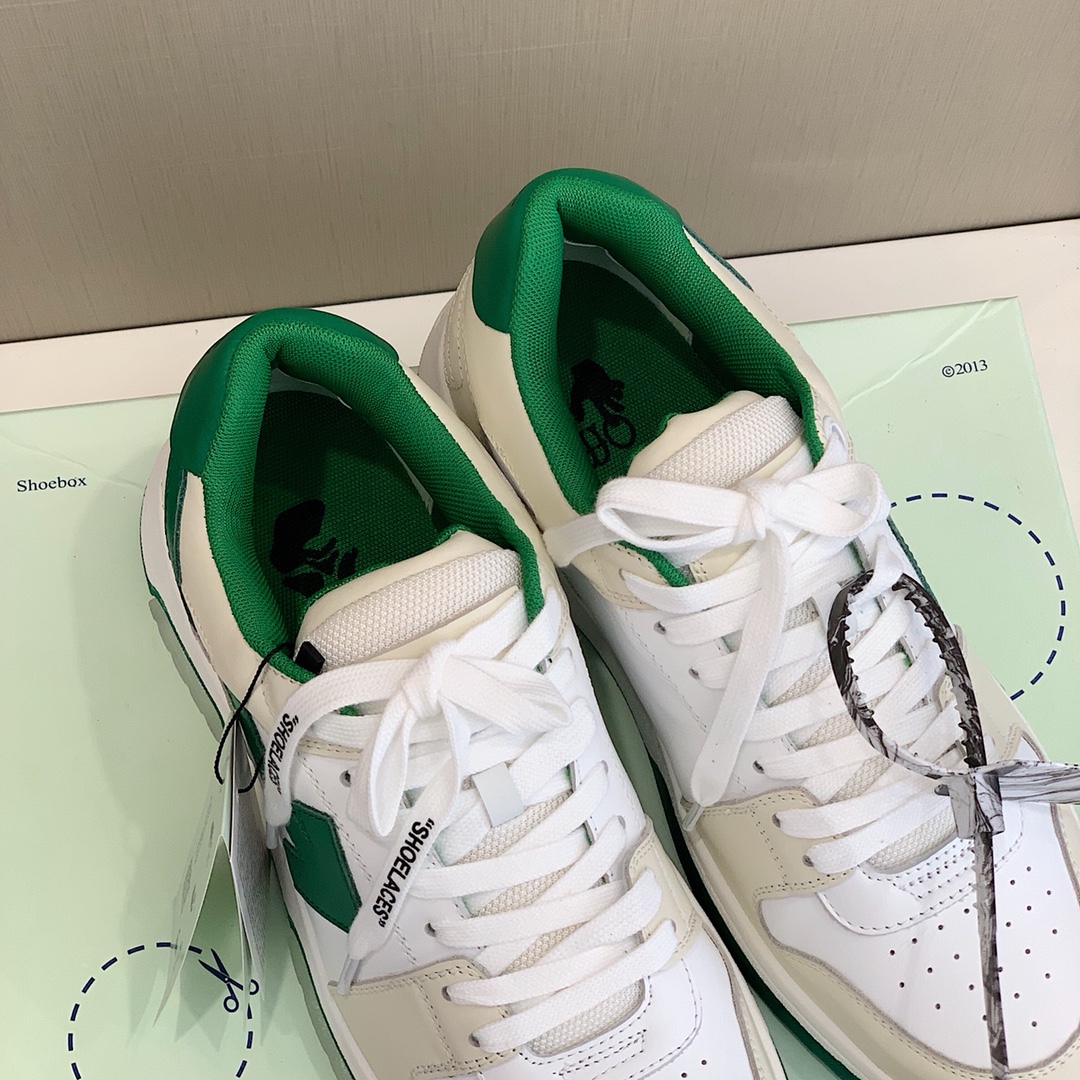 Off-White c/o Virgil Abloh Out Of Office Low-top Leather Sneakers